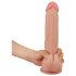 Lovetoy Sliding-Skin Διπλή Υφή Δονητής - 23cm (Φυσικό)