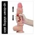 Lovetoy Sliding-Skin Διπλή Υφή Δονητής - 23cm (Φυσικό)