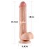 Lovetoy Sliding-Skin Διπλή Υφή Δονητής - 23cm (Φυσικό)