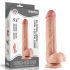 Lovetoy Sliding-Skin Διπλή Υφή Δονητής - 23cm (Φυσικό)