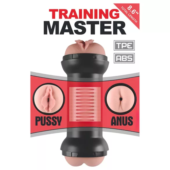 Lovetoy - ανδρικός masturbator διπλής εισόδου - φυσικό χρώμα