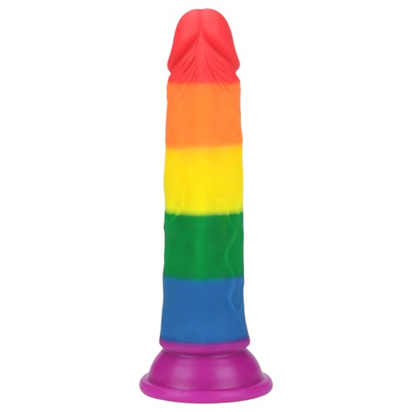 Ρεαλιστικό Dildo 19εκ - Ουράνιο Τόξο Σχεδιασμός