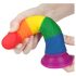 Ρεαλιστικό Dildo 19εκ - Ουράνιο Τόξο Σχεδιασμός