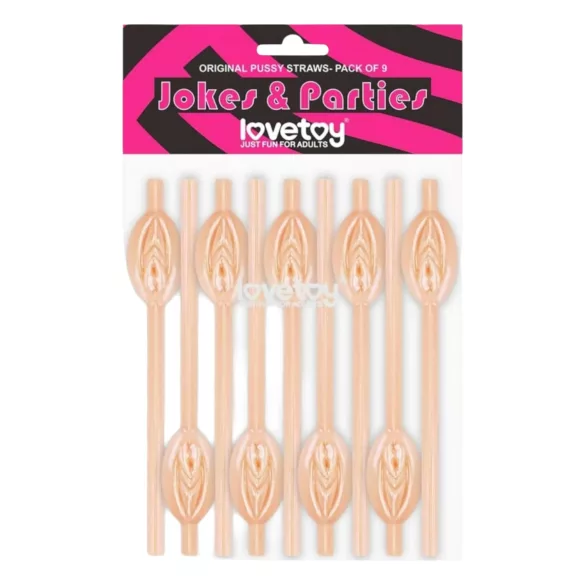 Lovetoy - καλαμάκι με αιδοίο - φυσικό χρώμα