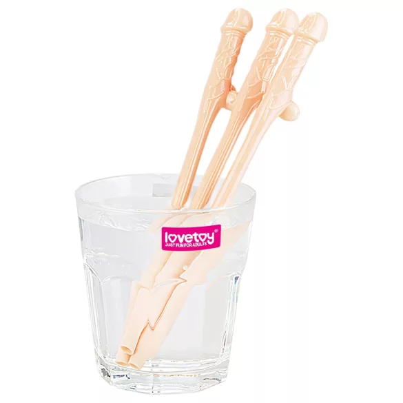 Lovetoy - ρεαλιστικό καλαμάκι πέους - φυσικό χρώμα