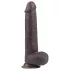Lovetoy Sliding-Skin - δονητής διπλής στρώσης - 23cm - καφέ