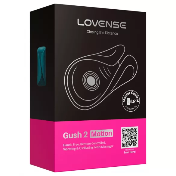 Lovense Gush 2 - Δονητής βάλανος με έλεγχο μέσω εφαρμογής (τιρκουάζ)