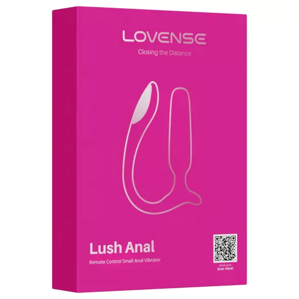 Lovense Lush Anal - Δονητής πρωκτού με έλεγχο μέσω εφαρμογής, με LED - ροζ