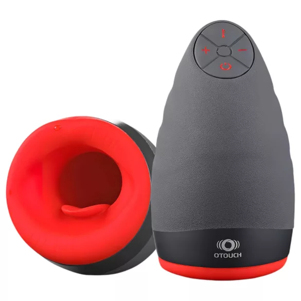 OTOUCH Chiven 2 - ανδρικό στόμα masturbator με δόνηση - επαναφορτιζόμενο μαύρο