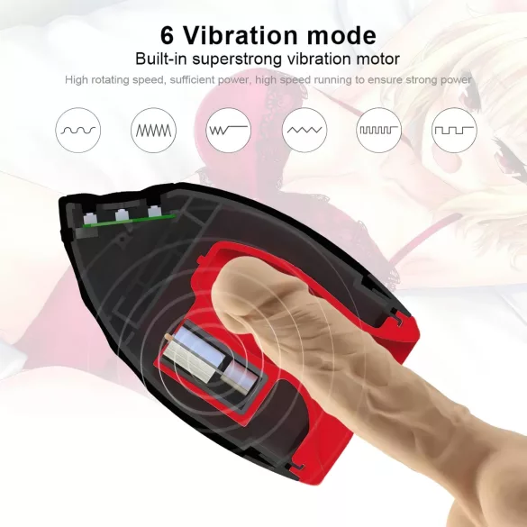 OTOUCH Chiven 2 - ανδρικό στόμα masturbator με δόνηση - επαναφορτιζόμενο μαύρο