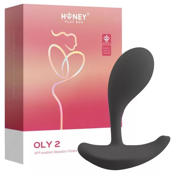 Honey Play Box Oly 2 - Δονητής σημείου G και κλειτορίδας με έλεγχο μέσω εφαρμογής (μαύρος)