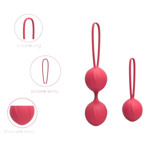 Cotoxo Cherry - σετ 2 μπαλάκια kegel - κόκκινο - για γυναίκα