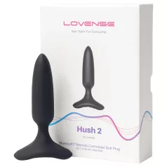   LOVENSE Hush 2 XS - επαναφορτιζόμενος μικρός δονητής πρωκτού (25mm) - μαύρο