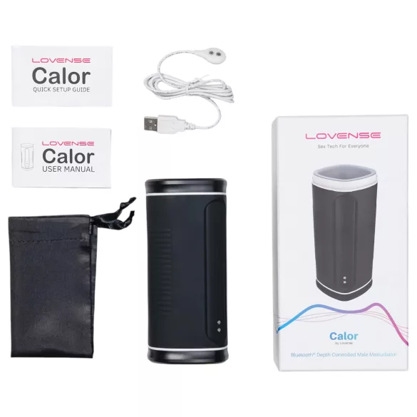 Lovense Calor - Αυνανιστής με θέρμανση με έλεγχο μέσω εφαρμογής, για άνδρες (μαύρο)