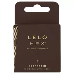   LELO - προφυλακτικό Hex Respect XL - μεγάλος μέγεθος - 3 τεμάχια