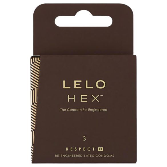 LELO Hex Respect XL - πολυτελή προφυλακτικά (3 τεμάχια)