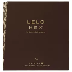   LELO - προφυλακτικό XL Hex Respect - μεγάλο μέγεθος - 36 τεμάχια