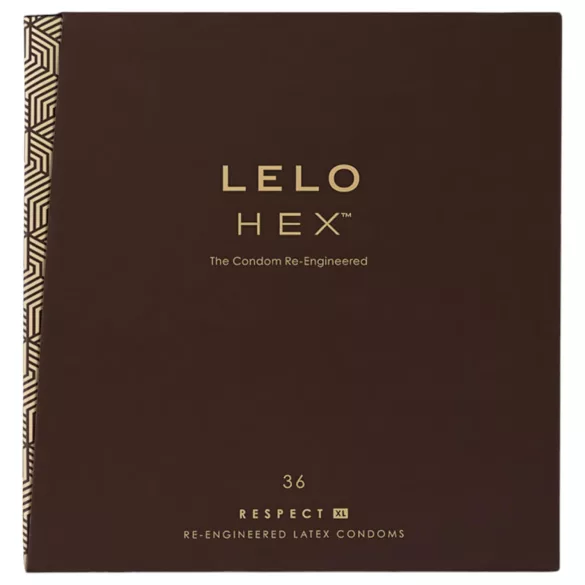 LELO - προφυλακτικό XL Hex Respect - μεγάλο μέγεθος - 36 τεμάχια