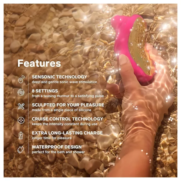 LELO Sona Cruise - κλειτοριδικός διεγέρτης με ηχητικά κύματα - ροζ