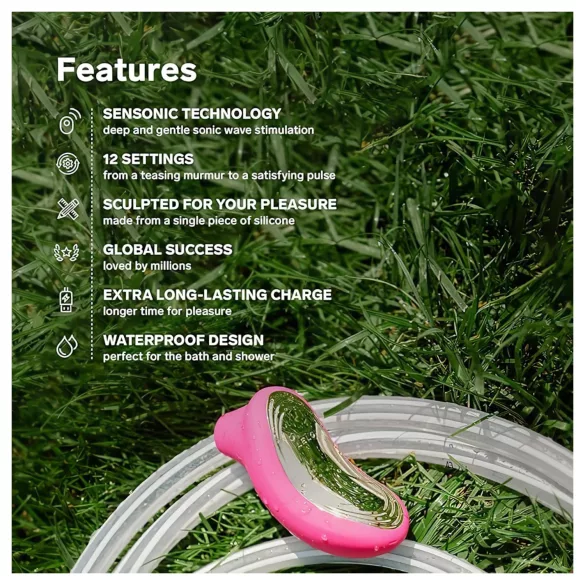 LELO Sona 2 - διεγέρτης κλειτορίδας με ηχητικά κύματα - μαύρο