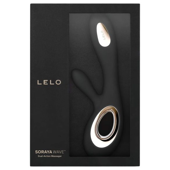 LELO Soraya Wave - Rabbit δονητής με κίνηση, διπλή διέγερση - μαύρο
