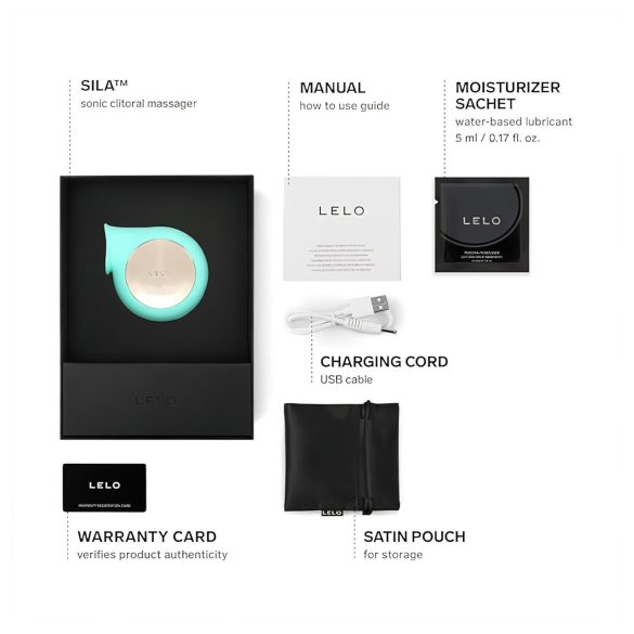 LELO Sila - δονητής κλειτορίδας με ηχητικά κύματα - αδιάβροχος τιρκουάζ