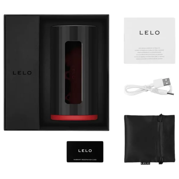 LELO F1s V2 - ανδρικό διαδραστικό masturbator - κόκκινο