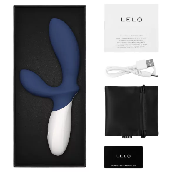 LELO Loki Wave 2 - δονητής προστάτη επαναφορτιζόμενος αδιάβροχος μπλε
