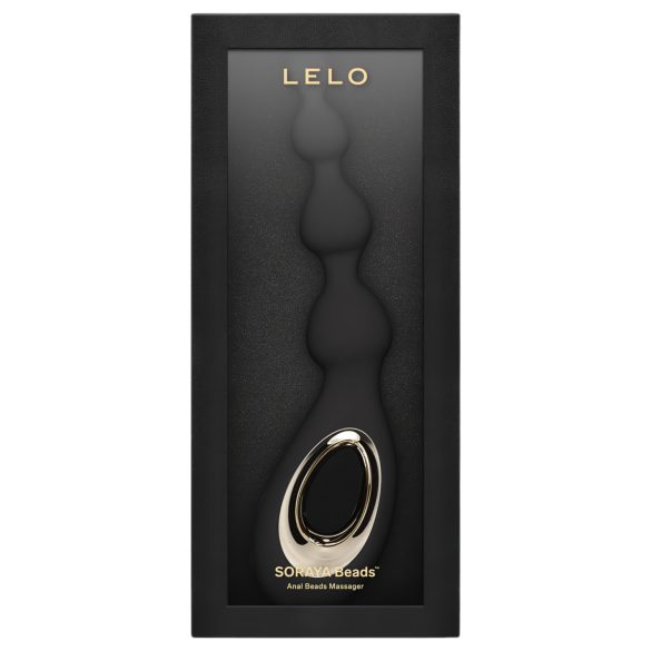 LELO Soraya Beads - δονητής πρωκτού επαναφορτιζόμενος αδιάβροχος σιλικόνη μαύρος