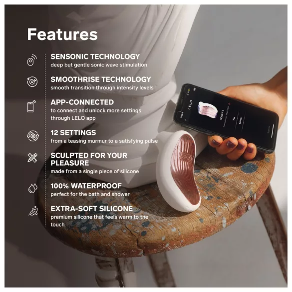 LELO Sona 3 - διεγέρτης κλειτορίδας με ηχητικά κύματα - λευκό