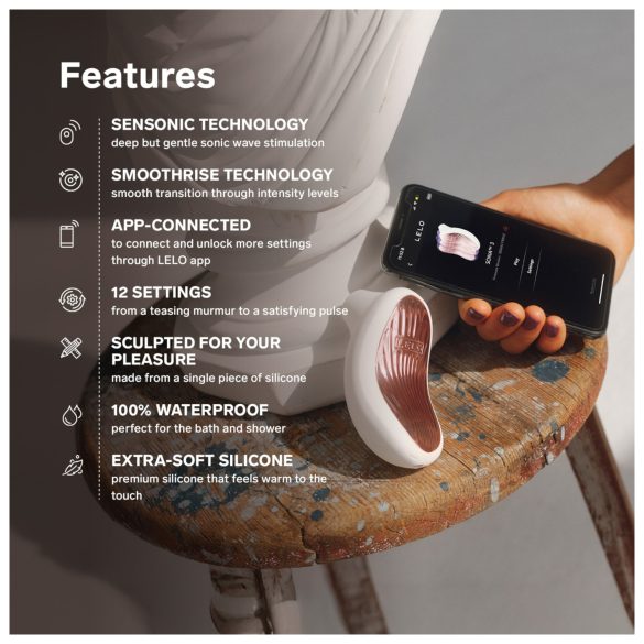 LELO Sona 3 - κλειτοριδικός διεγέρτης με ηχητικά κύματα - μωβ