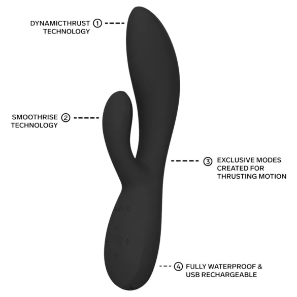 LELO - INA Thrust ωθητικός δονητής κουνελάκι (μαύρο)