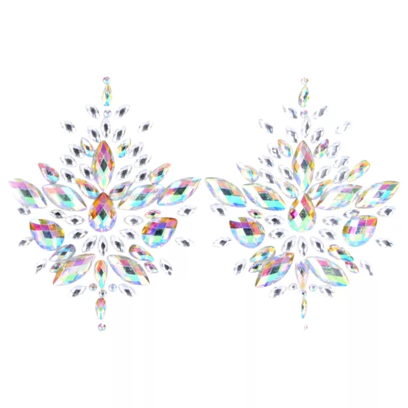 Le Désir - αυτοκόλλητα θηλών - γυαλιστερά - ουράνιο τόξο