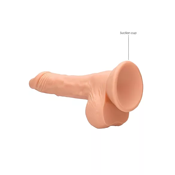 RealRock - ρεαλιστικό δονητής με όρχεις - 17cm - φυσικό χρώμα