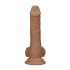 RealRock Dong 7 - Ρεαλιστικός Δονητής με Όρχεις (17cm) - Σκούρο Φυσικό