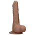RealRock Dong 7 - Ρεαλιστικός Δονητής με Όρχεις (17cm) - Σκούρο Φυσικό