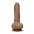 Ρεαλιστικό Ομοίωμα RealRock 8" με Όρχεις (20cm) - Σκούρο Φυσικό Χρώμα
