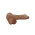 Ρεαλιστικό Ομοίωμα RealRock 8" με Όρχεις (20cm) - Σκούρο Φυσικό Χρώμα