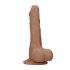 Ρεαλιστικό Ομοίωμα RealRock 8" με Όρχεις (20cm) - Σκούρο Φυσικό Χρώμα