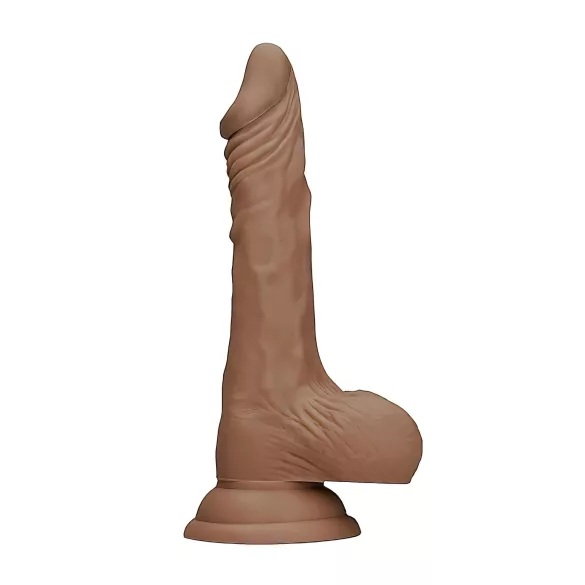 RealRock - δονητής ομοίωμα με όρχεις - ρεαλιστικός 25cm σκούρο φυσικό