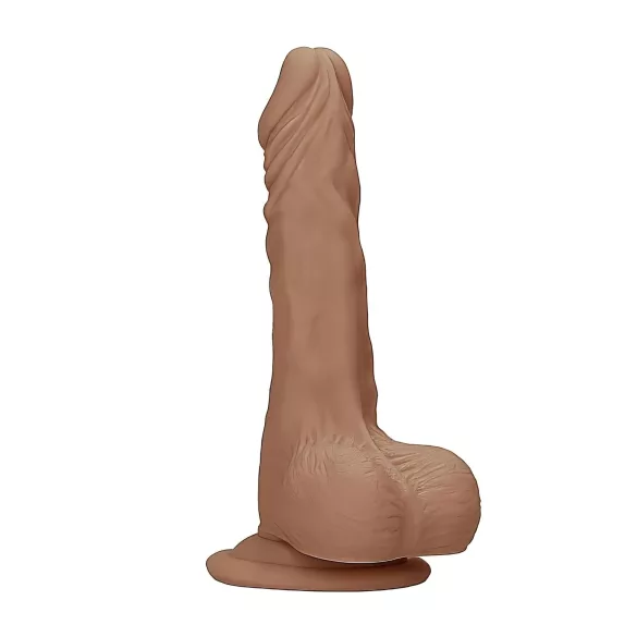 RealRock - δονητής ομοίωμα με όρχεις - ρεαλιστικός 25cm σκούρο φυσικό