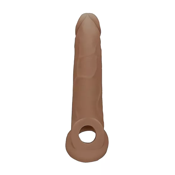 RealRock - προέκταση πέους - 21,5cm - σκούρο φυσικό
