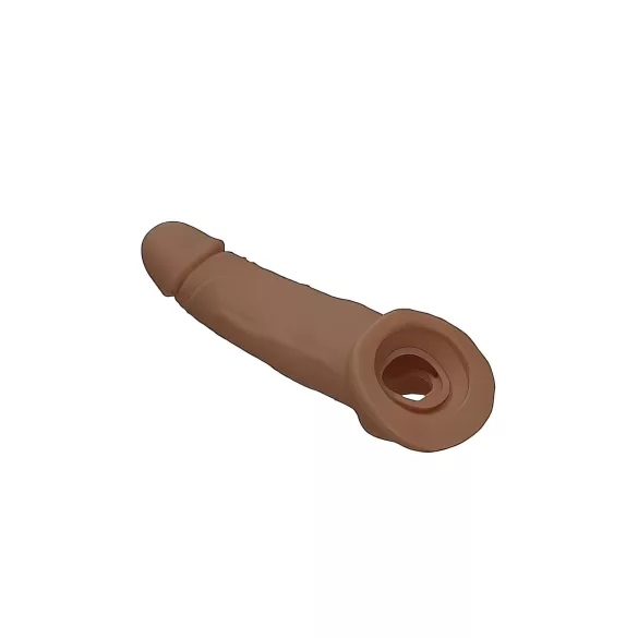 RealRock - προέκταση πέους - 21,5cm - σκούρο φυσικό
