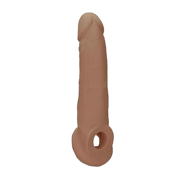 RealRock - προέκταση πέους - 21,5cm - σκούρο φυσικό