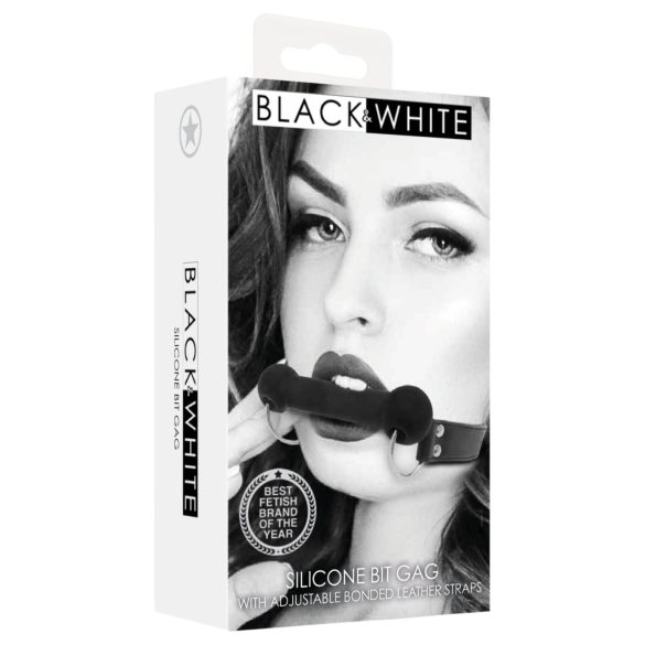 Ouch! - σαδομαζοχιστική μπάλα στόματος οστού - σιλικόνη μαύρο