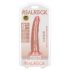 RealRock Slim - ρεαλιστικό dildo - 15,5cm - φυσικό χρώμα
