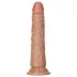 RealRock - ρεαλιστικό dildo λεπτό - σκούρο δέρμα 15,5cm