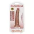 RealRock - ρεαλιστικό dildo λεπτό - σκούρο δέρμα 15,5cm