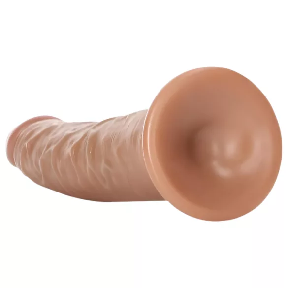 RealRock - ρεαλιστικό dildo λεπτό - σκούρο δέρμα 15,5cm