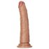 Ρεαλιστικό Δονητής RealRock Slim 15,5cm (Σκούρο Φυσικό)